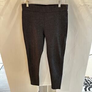 Ann Taylor Factory Womens Patterned Ponte Pants Pull On Leggings Office Business